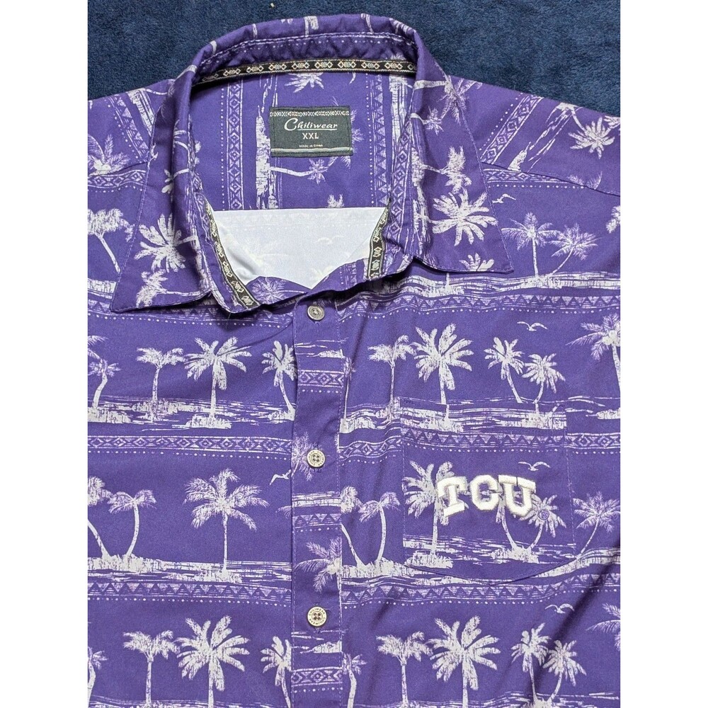 Chiliwear TCU Hawaiian Tropical Button Shirt XXL 2XL